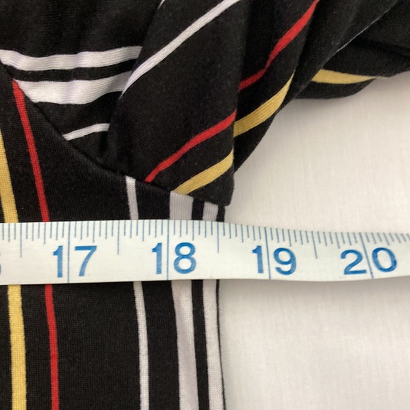 Simply Vera Wang Black Striped Pajama Top Small - Picture 7 of 8